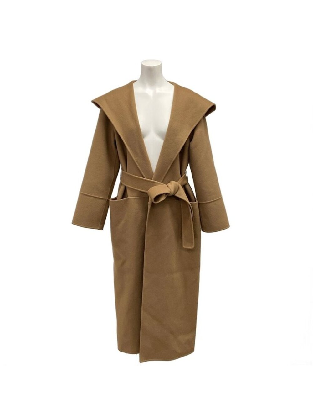 Max Mara S Coat Beige Wool